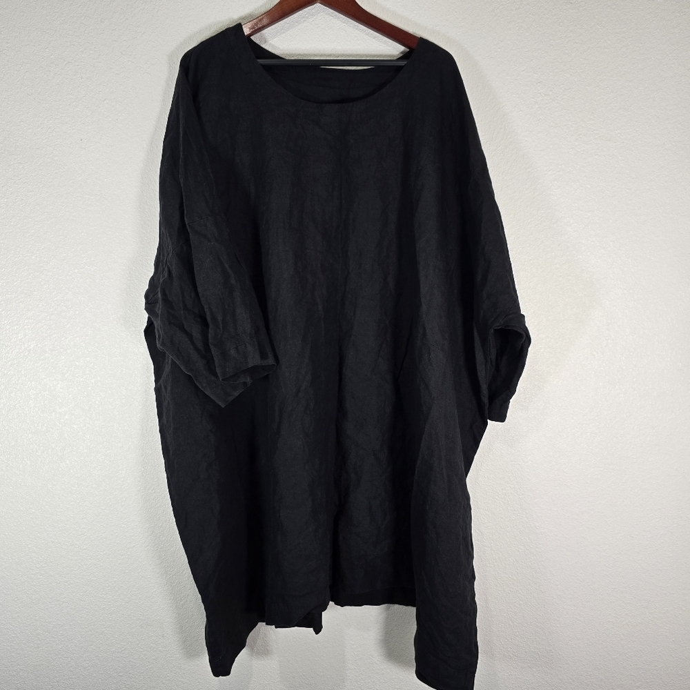 Christa De Carouge women's Avant Gard oversized Linen Dress Tunic Lagenlook